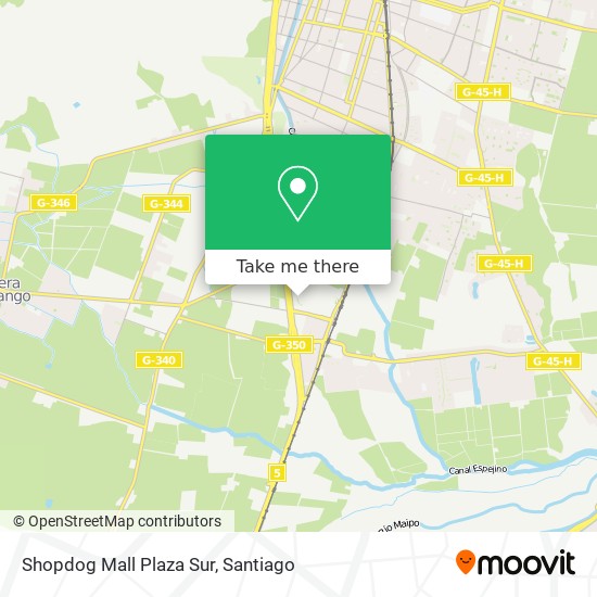 Shopdog Mall Plaza Sur map
