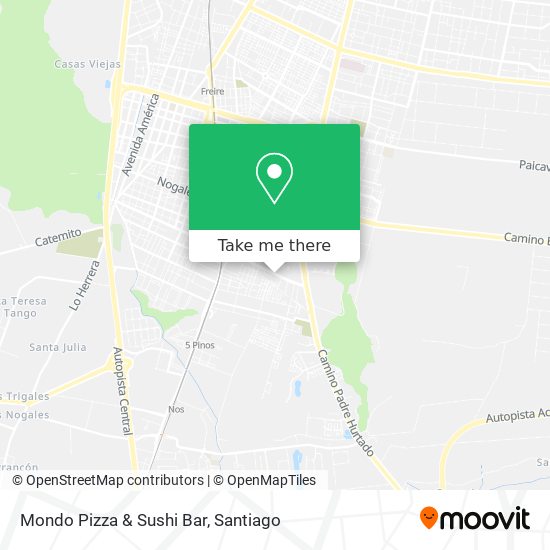 Mondo Pizza & Sushi Bar map