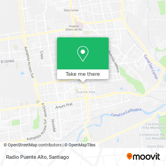 Radio Puente Alto map