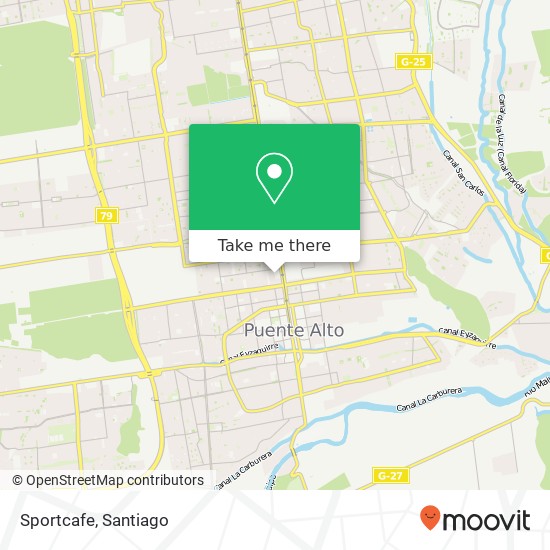 Sportcafe, 8150000 Puente Alto, Puente Alto, Región Metropolitana de Santiago map