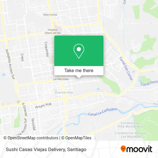 Sushi Casas Viejas Delivery map