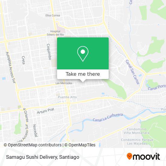 Samagu Sushi Delivery map