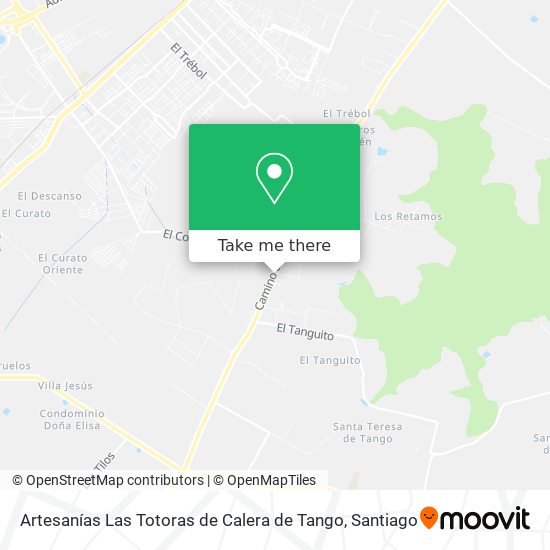 Artesanías Las Totoras de Calera de Tango map