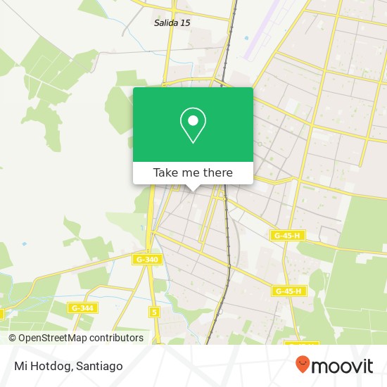Mapa de Mi Hotdog, Avenida San José 8050000 San Bernardo, San Bernardo, Región Metropolitana de Santiago
