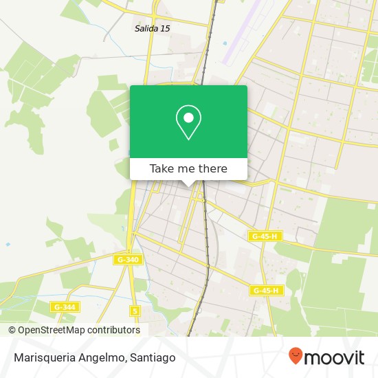 Mapa de Marisqueria Angelmo, Calle Bulnes 8050000 San Bernardo, San Bernardo, Región Metropolitana de Santiago