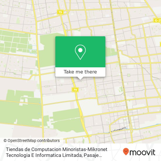 Tiendas de Computacion Minoristas-Mikronet Tecnologia E Informatica Limitada, Pasaje Escantillón 1892 8150000 Puente Alto, Puente Alto, Región Metropolitana de Santiago map