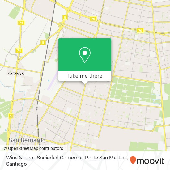 Wine & Licor-Sociedad Comercial Porte San Martin . map