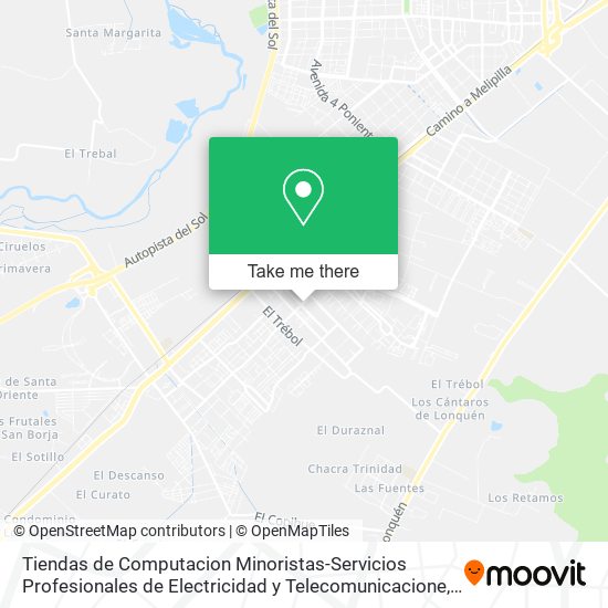 Tiendas de Computacion Minoristas-Servicios Profesionales de Electricidad y Telecomunicacione map