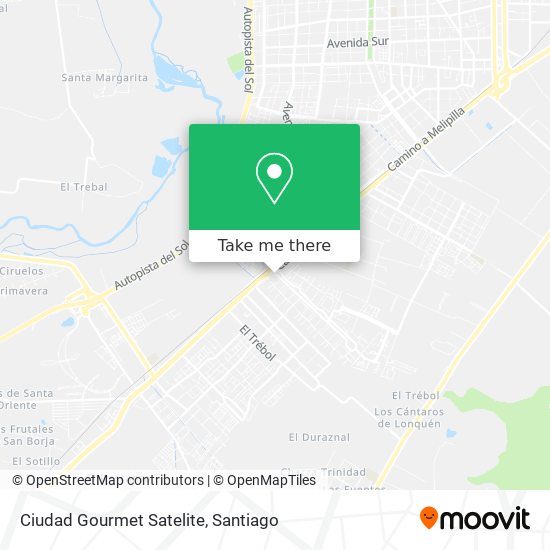 Ciudad Gourmet Satelite map