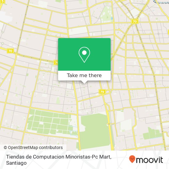 Mapa de Tiendas de Computacion Minoristas-Pc Mart, Pasaje Nacimiento 8780000 La Granja, La Granja, Región Metropolitana de Santiago