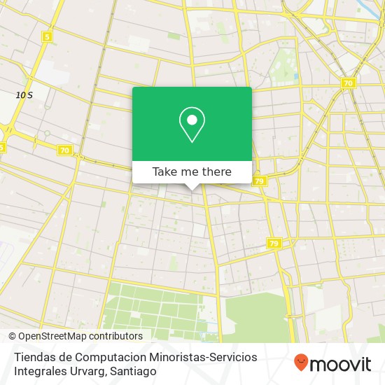 Mapa de Tiendas de Computacion Minoristas-Servicios Integrales Urvarg, Calle Los Franciscanos 2002 8860000 San Ramón, San Ramón, Región Metropolitana de Santiago