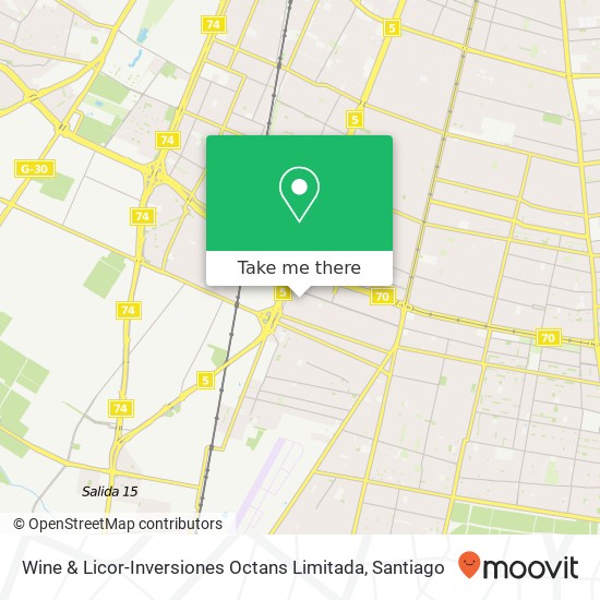 Wine & Licor-Inversiones Octans Limitada map