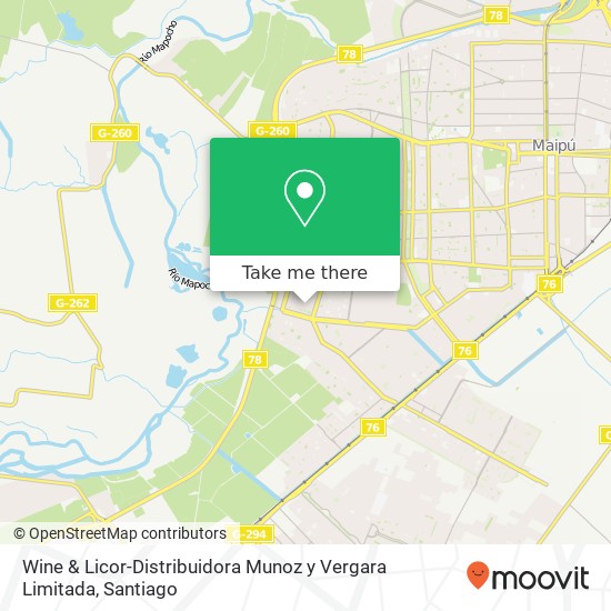 Wine & Licor-Distribuidora Munoz y Vergara Limitada map