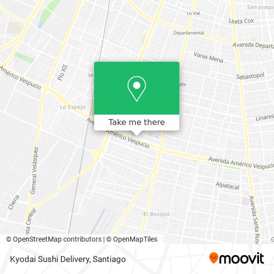 Kyodai Sushi Delivery map