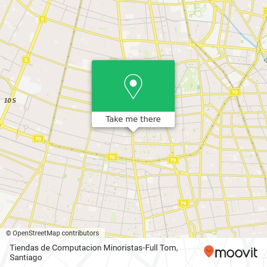 Tiendas de Computacion Minoristas-Full Tom, Calle Quintero 019 La Granja, La Granja, Región Metropolitana de Santiago map