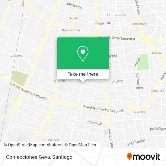 Confecciones Geva map