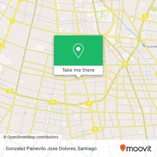 Gonzalez Painevilo Jose Dolores, Avenida Combarbalá 454 La Granja, La Granja, Región Metropolitana de Santiago map