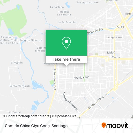 Comida China Giyu Cong map