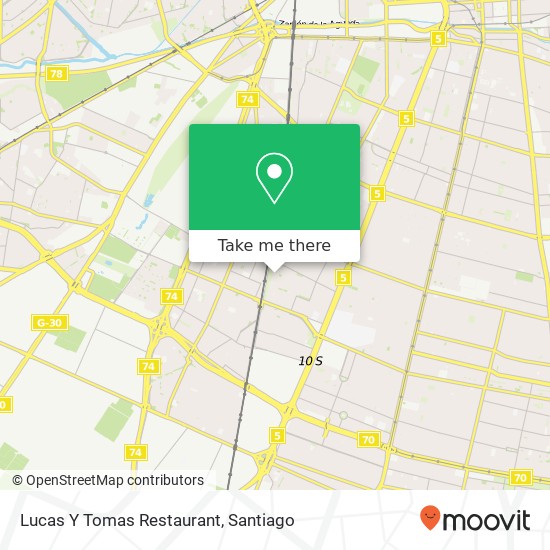 Lucas Y Tomas Restaurant, Pasaje La Calera 9120000 Lo Espejo, Lo Espejo, Región Metropolitana de Santiago map