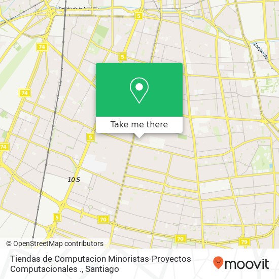 Tiendas de Computacion Minoristas-Proyectos Computacionales ., Avenida Centenarío de San Miguel 8900000 San Miguel, San Miguel, Región Metropolitana de Santiago map