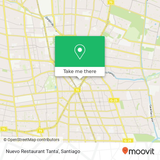 Mapa de Nuevo Restaurant Tanta', 8240000 La Florida, La Florida, Región Metropolitana de Santiago