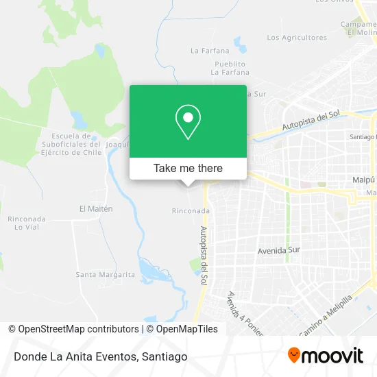 Donde La Anita Eventos map