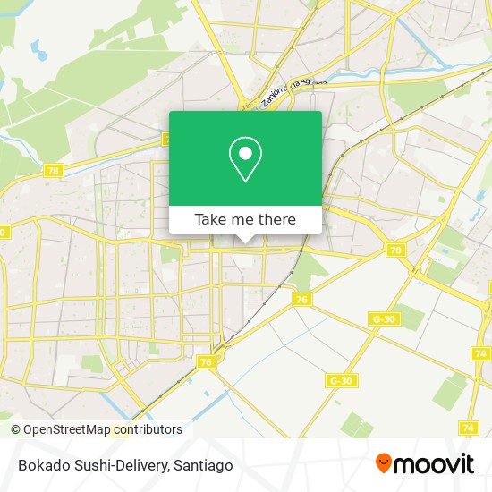 Bokado Sushi-Delivery map
