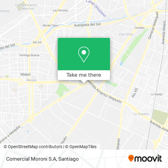 Mapa de Comercial Moroni S.A