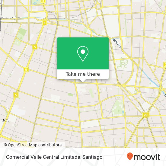 Comercial Valle Central Limitada map