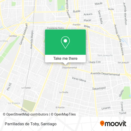 Parrilladas de Toby map