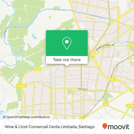 Mapa de Wine & Licor-Comercial Cerda Limitada