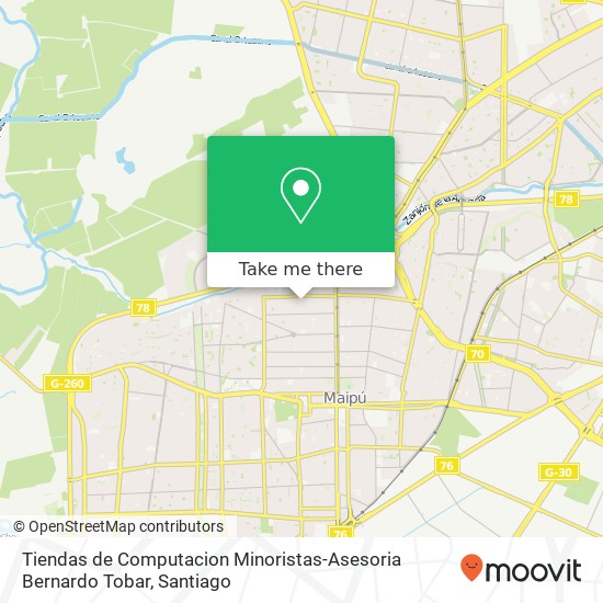 Tiendas de Computacion Minoristas-Asesoria Bernardo Tobar, Pasaje Los Andes 9250000 Maipú, Maipú, Región Metropolitana de Santiago map