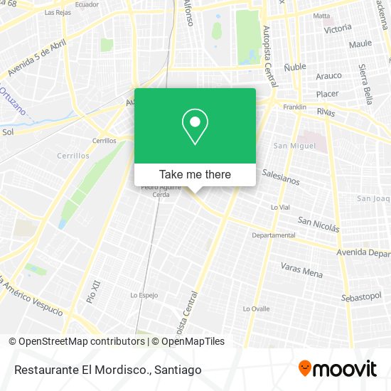 Restaurante El Mordisco. map