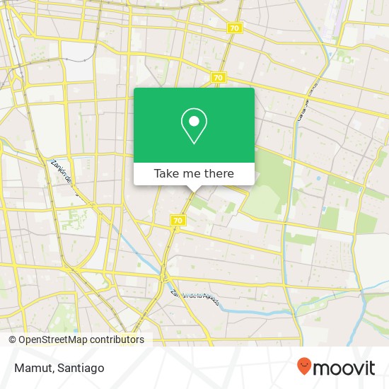 Mapa de Mamut, Avenida Américo Vespucio 3300 7910000 Peñalolén, Peñalolén, Región Metropolitana de Santiago