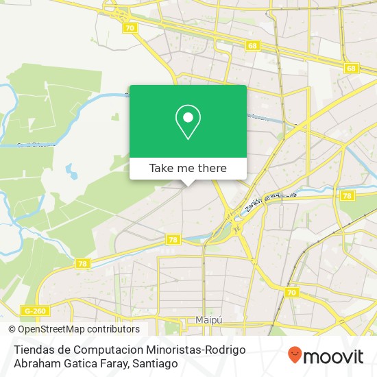 Tiendas de Computacion Minoristas-Rodrigo Abraham Gatica Faray, Calle Las Begonias 5885 9250000 Maipú, Maipú, Región Metropolitana de Santiago map