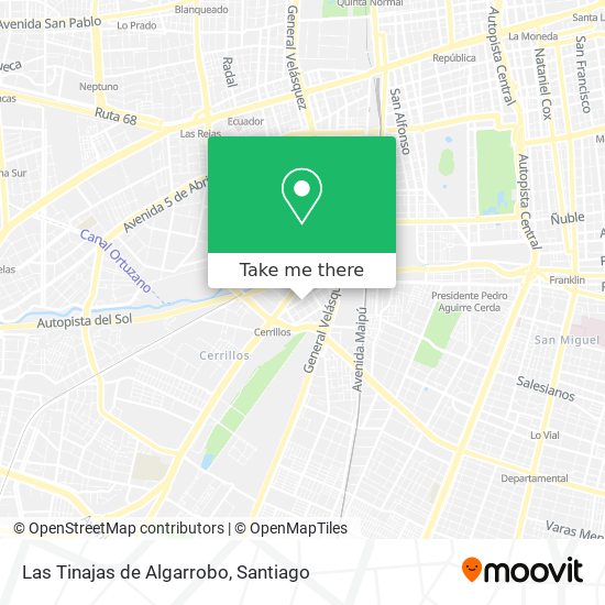 Las Tinajas de Algarrobo map