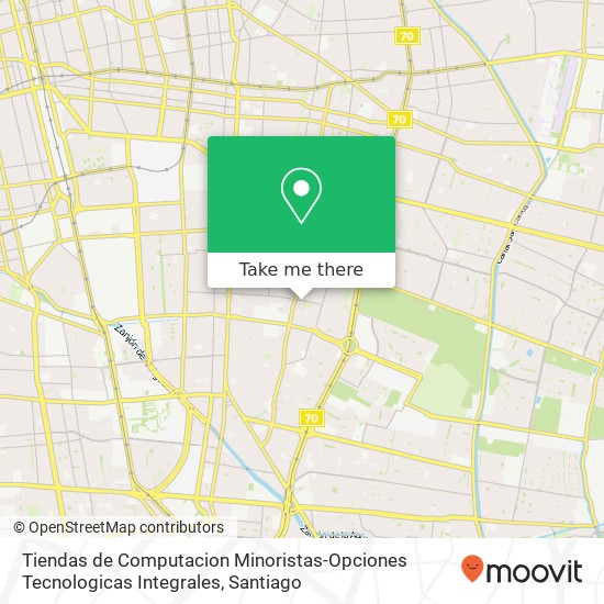 Tiendas de Computacion Minoristas-Opciones Tecnologicas Integrales, Calle Los Plátanos 4291 7810000 Macul, Macul, Región Metropolitana de Santiago map