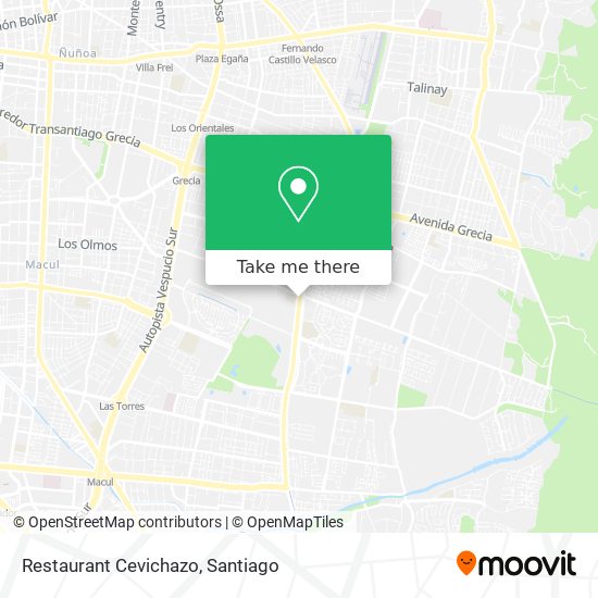 Restaurant Cevichazo map