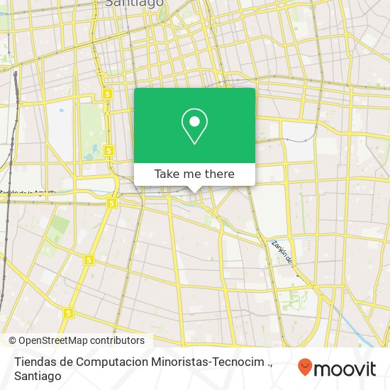 Tiendas de Computacion Minoristas-Tecnocim ., Pasaje Casa Blanca 8940000 San Joaquín, San Joaquín, Región Metropolitana de Santiago map