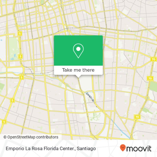 Emporio La Rosa Florida Center., Avenida Vicuña Mackenna 3068 7810000 Macul, Macul, Región Metropolitana de Santiago map