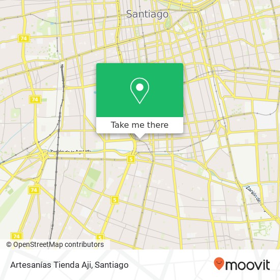 Artesanías Tienda Aji, Pasaje Coronel Lastarria 8320000 Huemul, Santiago, Región Metropolitana de Santiago map