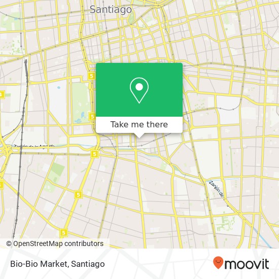 Mapa de Bio-Bio Market, Calle Víctor Manuel 8320000 Franklin, Santiago, Región Metropolitana de Santiago