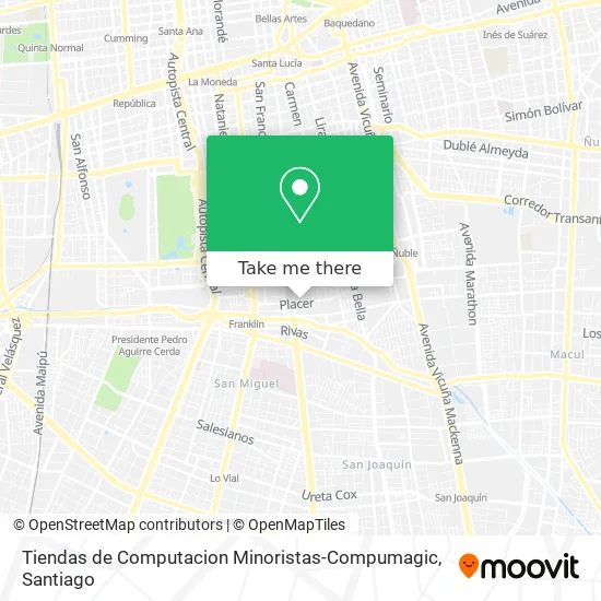 Tiendas de Computacion Minoristas-Compumagic map