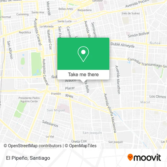 El Pipeño map