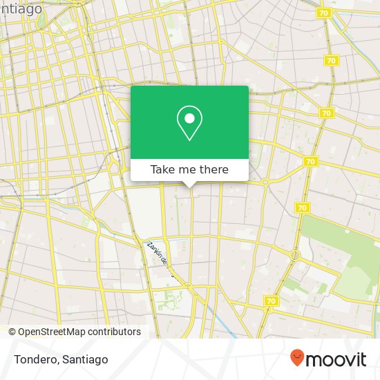 Mapa de Tondero, Avenida Pedro de Valdivia 7810000 Castillo Urizar, Macul, Región Metropolitana de Santiago