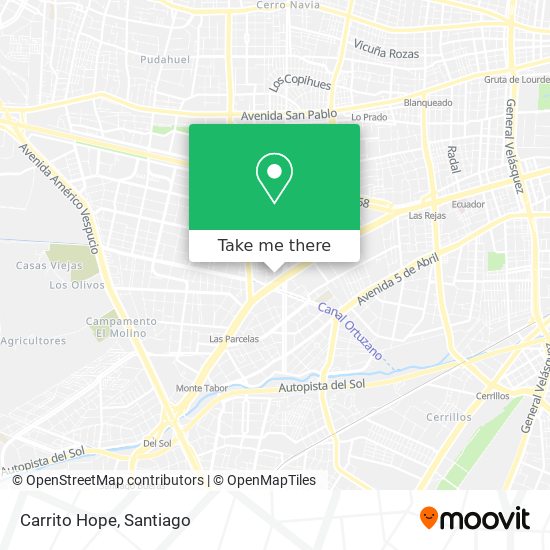 Carrito Hope map
