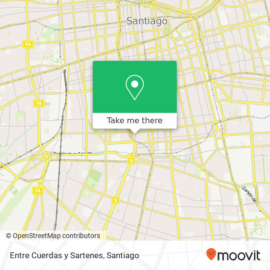 Entre Cuerdas y Sartenes, Calle San Ignacio de Loyola 8320000 Huemul, Santiago, Región Metropolitana de Santiago map