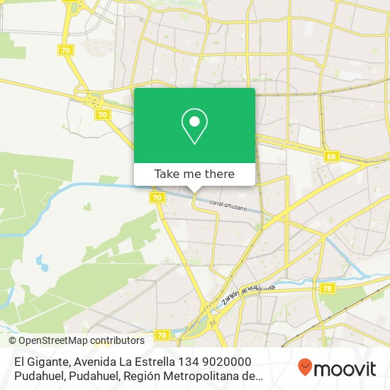 El Gigante, Avenida La Estrella 134 9020000 Pudahuel, Pudahuel, Región Metropolitana de Santiago map
