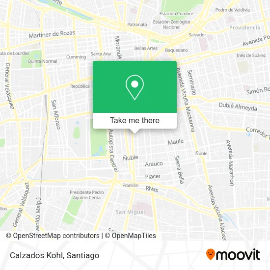 Mapa de Calzados Kohl