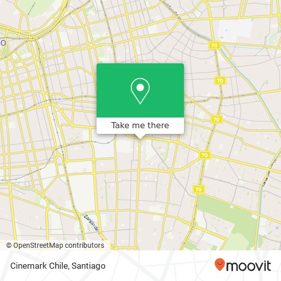 Cinemark Chile map